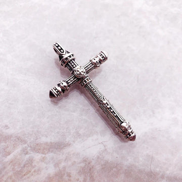 New Arrival Skull Brand New Fashion 925 Sterling Silver Vintage Pendant Cross Jewellery For Women and Men - The Jewellery Supermarket